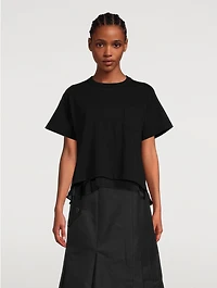 Silk Trim Jersey T-Shirt