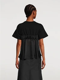 Silk Trim Jersey T-Shirt