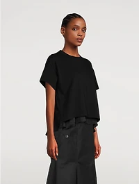 Silk Trim Jersey T-Shirt