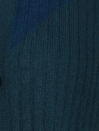 Wool Cashmere Striped Cardigan
