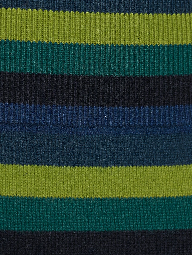 Wool Cashmere Striped Sweater Shorts