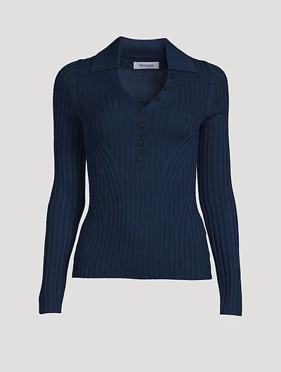 Long-Sleeve Polo Shirt