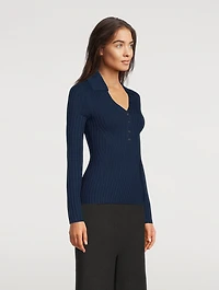 Long-Sleeve Polo Shirt