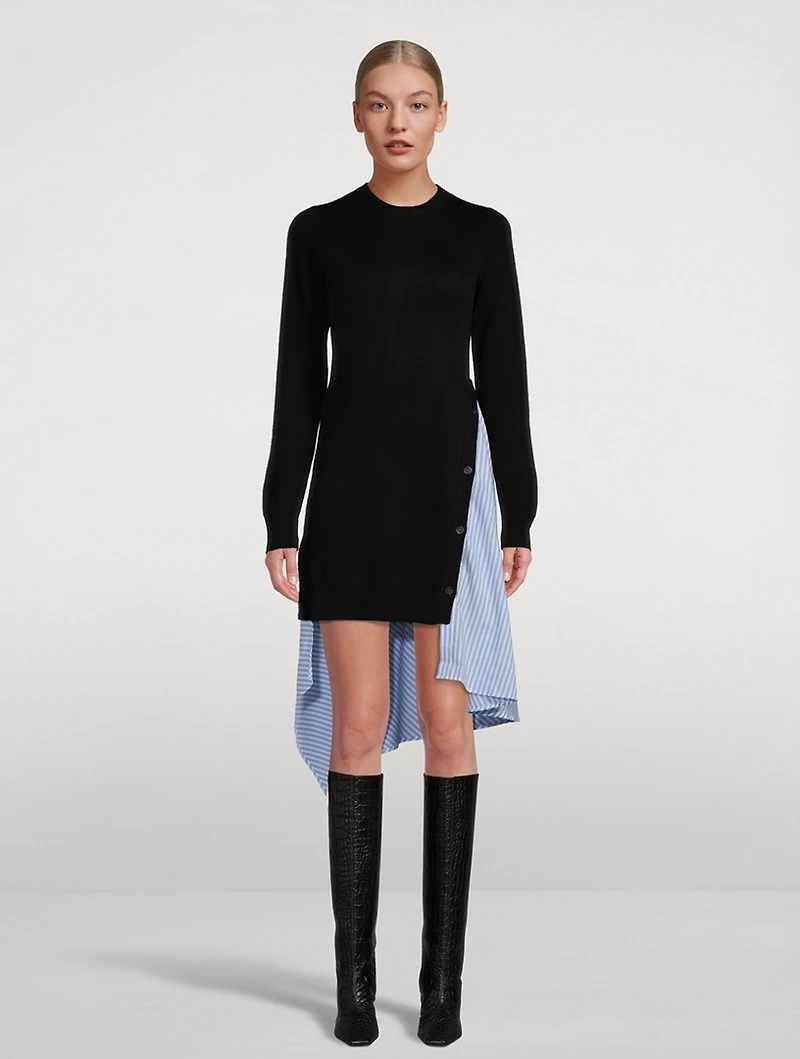 Asymmetrical Sweater Dress