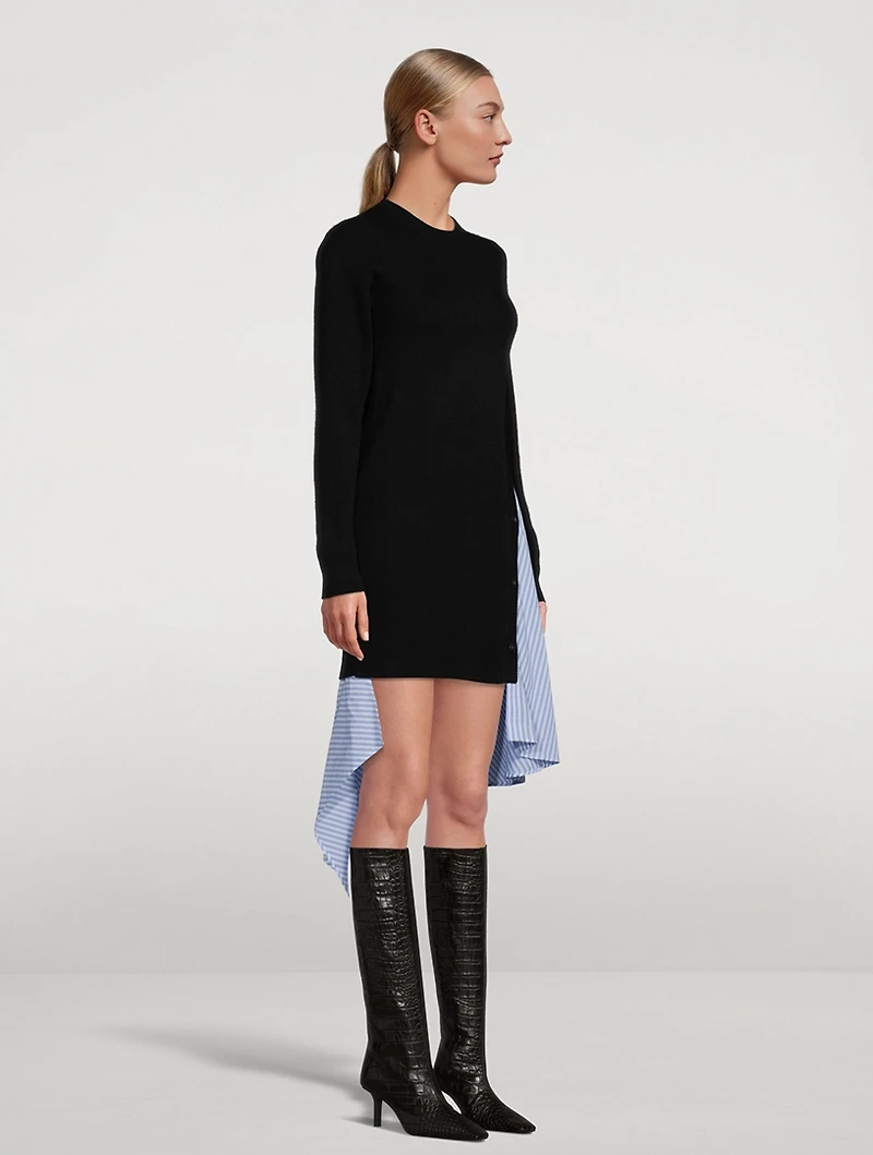 Asymmetrical Sweater Dress