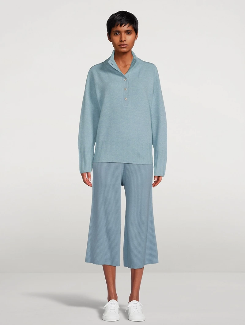 Wool Cashmere Luxe Henley Top