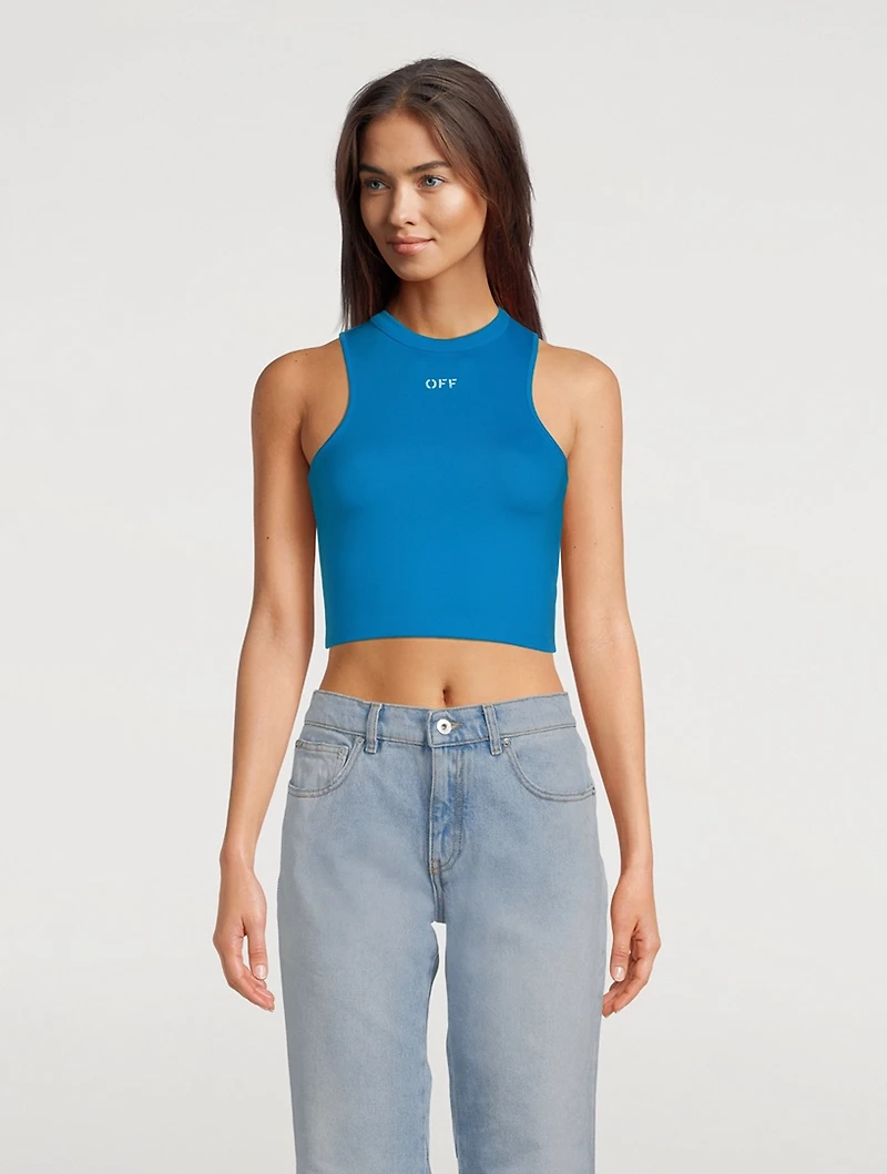 Cropped Jersey Tank Top
