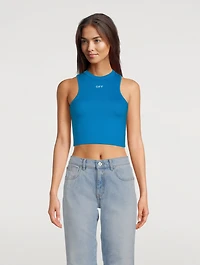 Cropped Jersey Tank Top