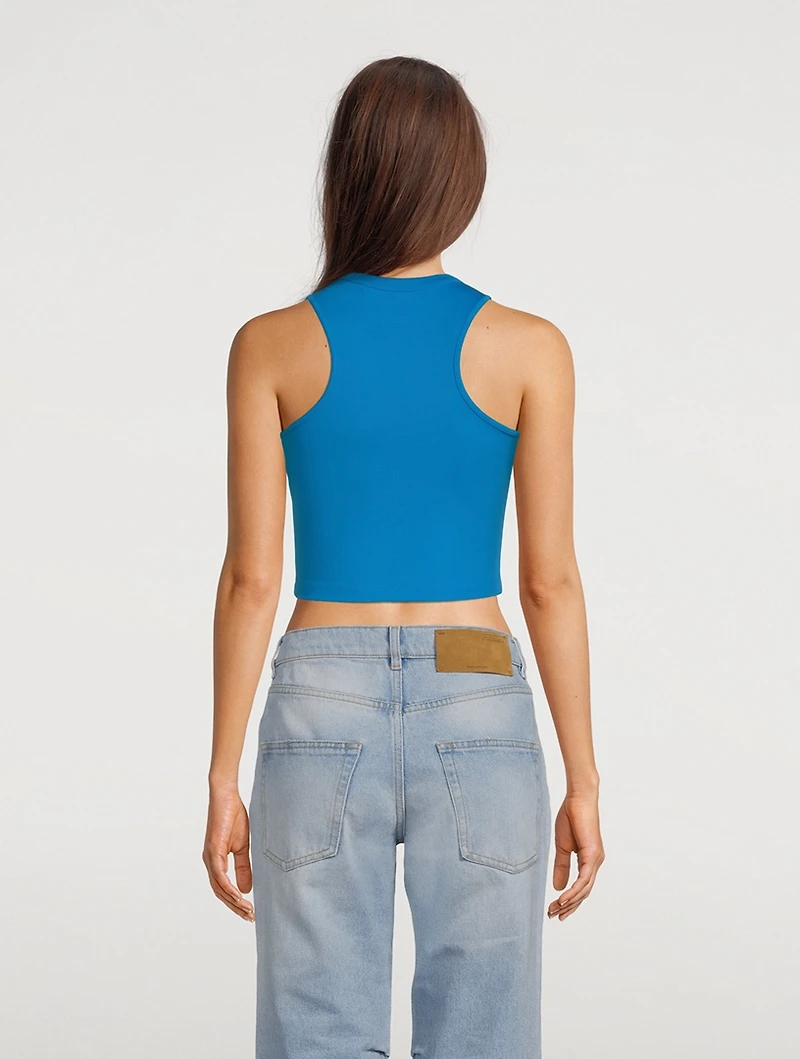 Cropped Jersey Tank Top