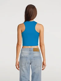 Cropped Jersey Tank Top