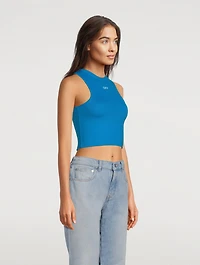 Cropped Jersey Tank Top