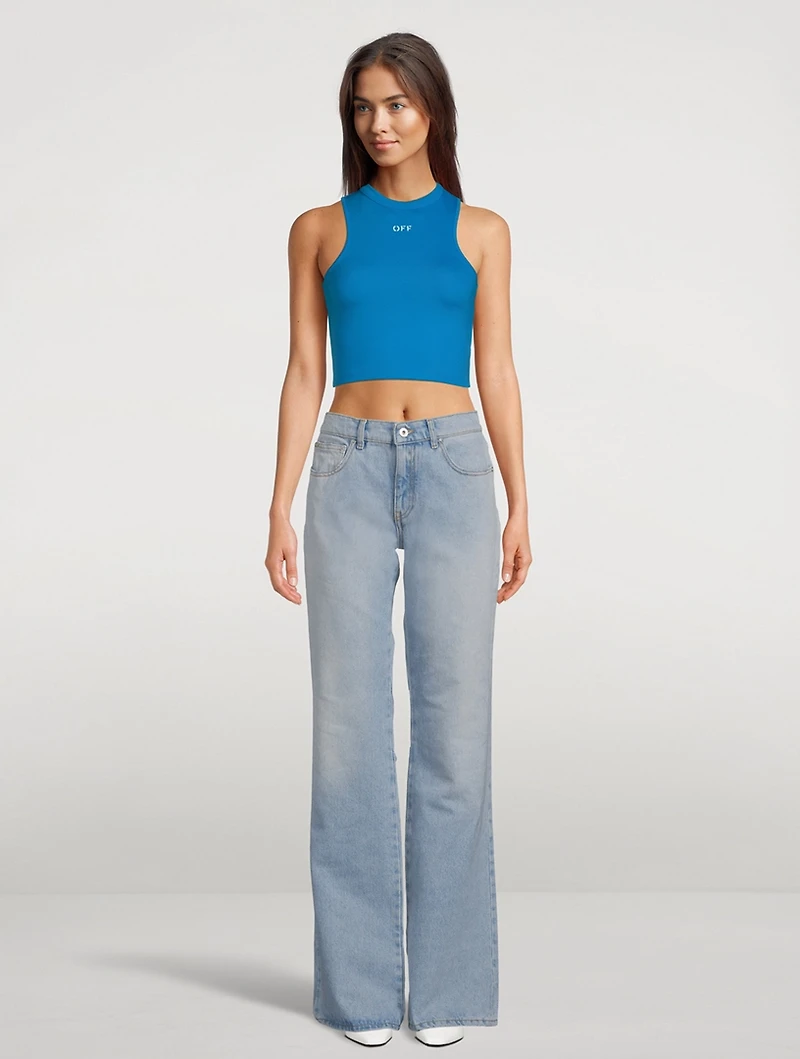 Cropped Jersey Tank Top