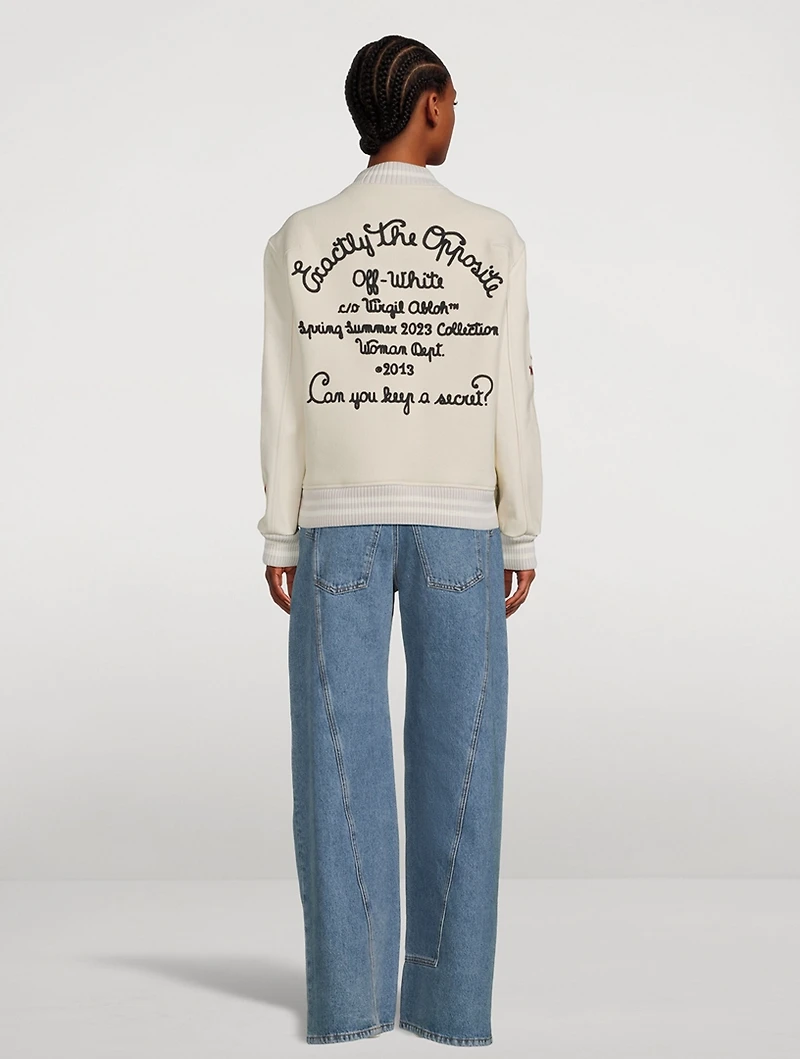 Embroidered Varsity Jacket