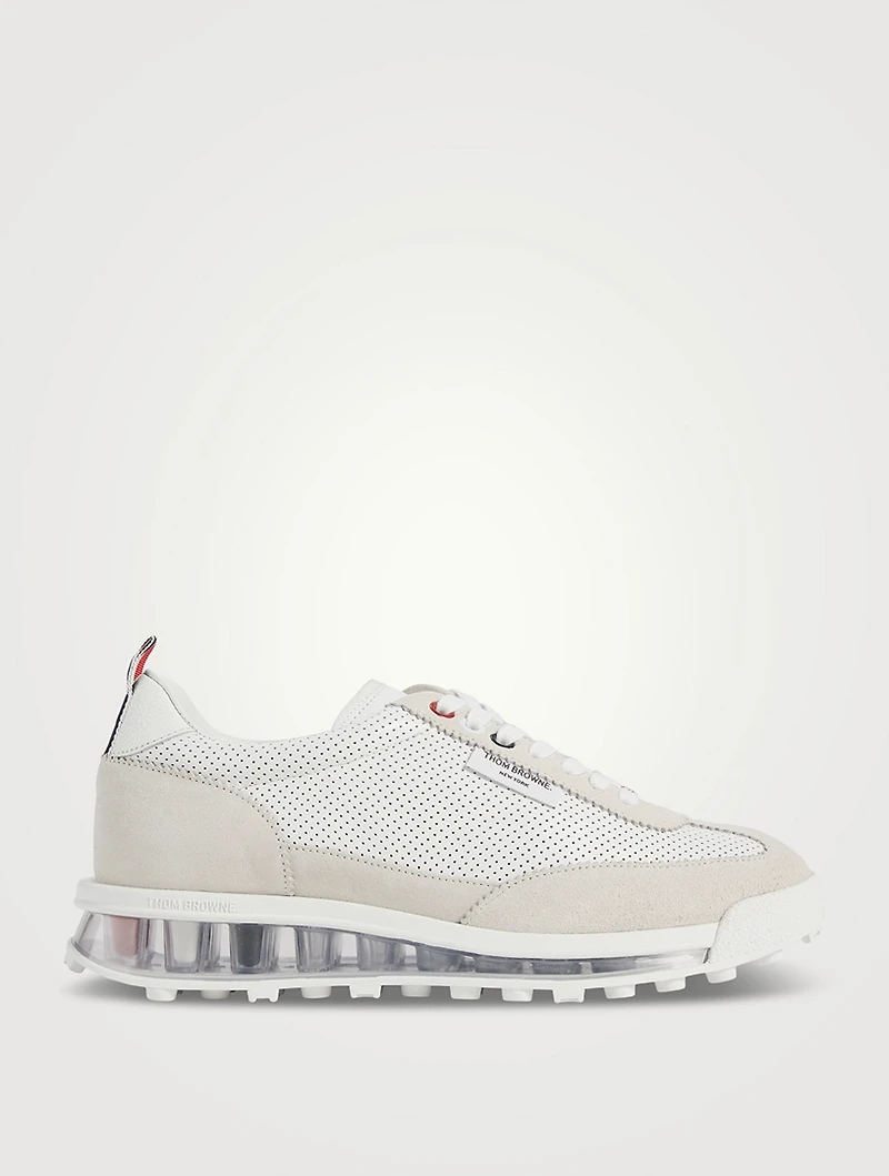 Perforated Leather Sneakers
