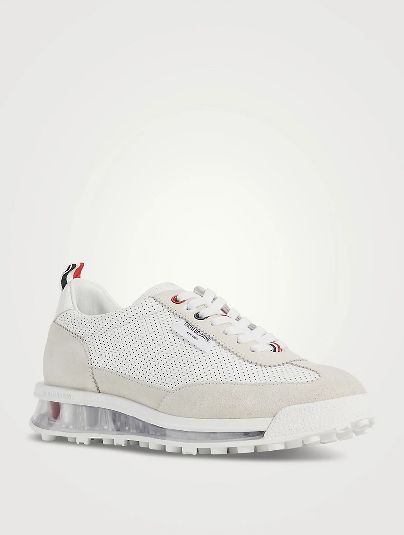 Perforated Leather Sneakers