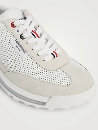 Perforated Leather Sneakers