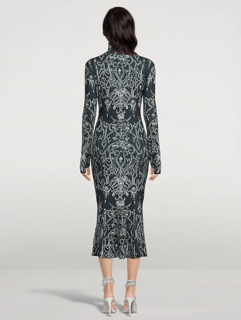 Trompe L'œil Jewelled Fishtail Dress