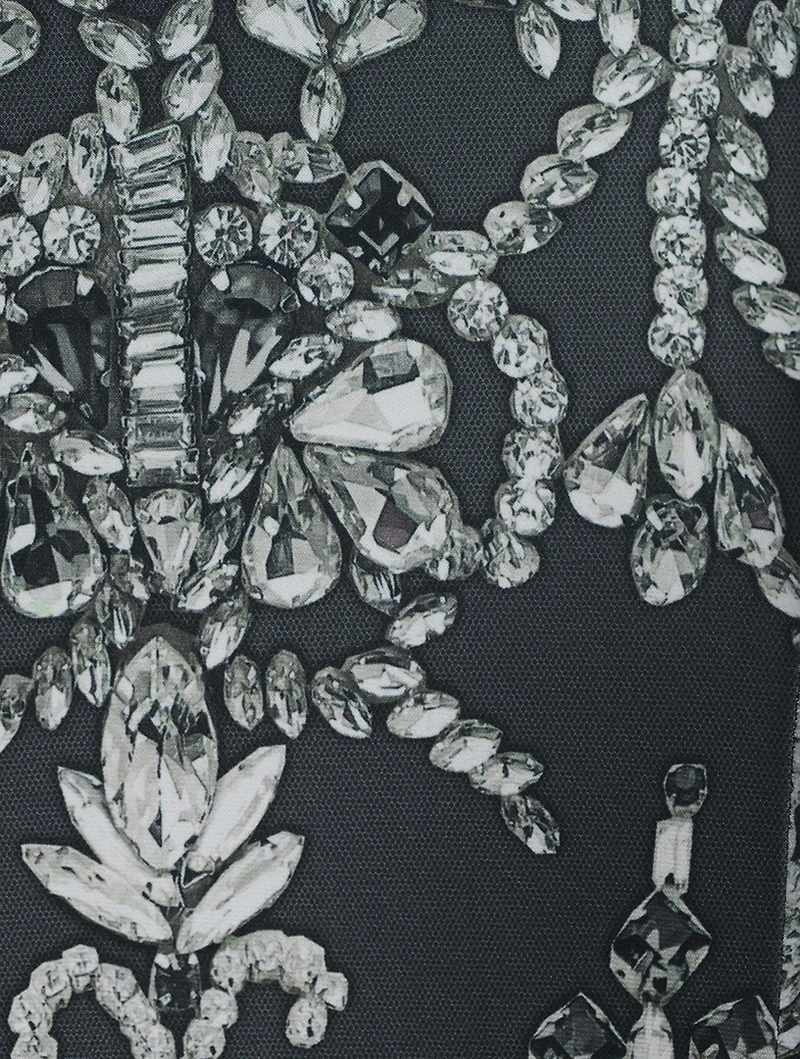 Trompe L'œil Jewelled Fishtail Dress