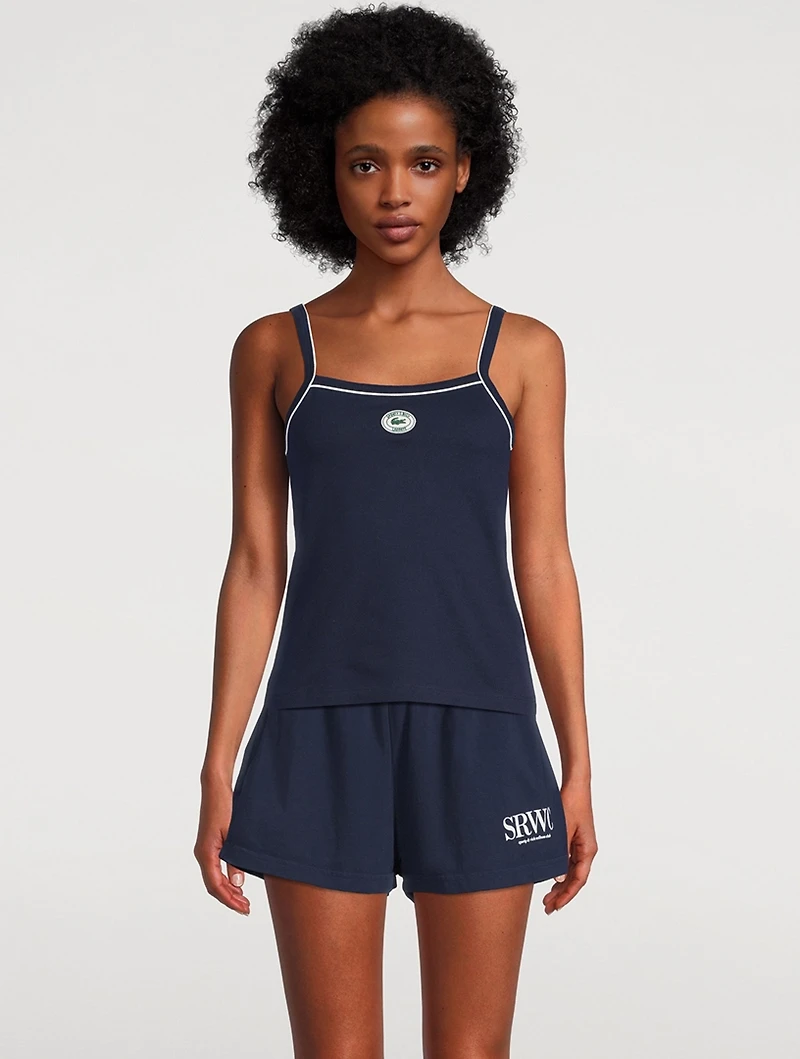 Sporty & Rich x Lacoste Pique Tank Top