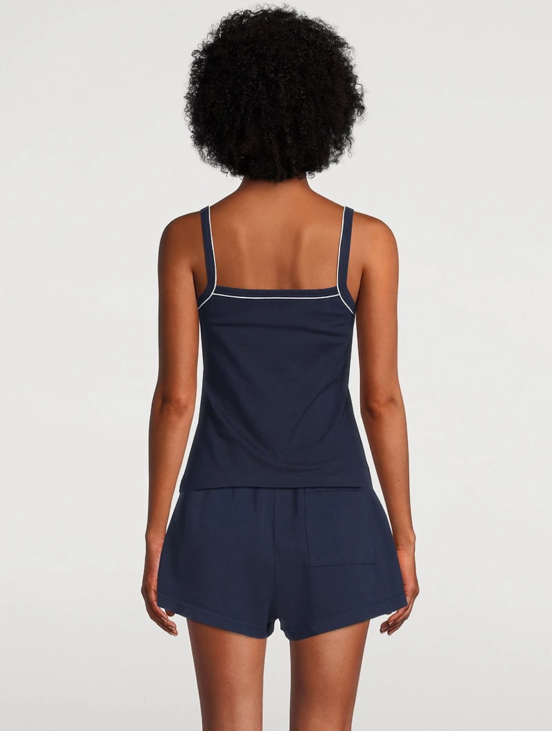 Sporty & Rich x Lacoste Pique Tank Top
