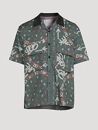 Eric Haze Short-Sleeve Shirt Bandana Print