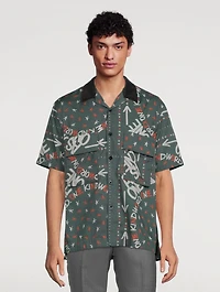 Eric Haze Short-Sleeve Shirt Bandana Print