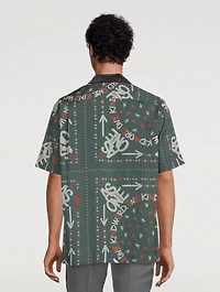 Eric Haze Short-Sleeve Shirt Bandana Print