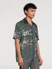 Eric Haze Short-Sleeve Shirt Bandana Print