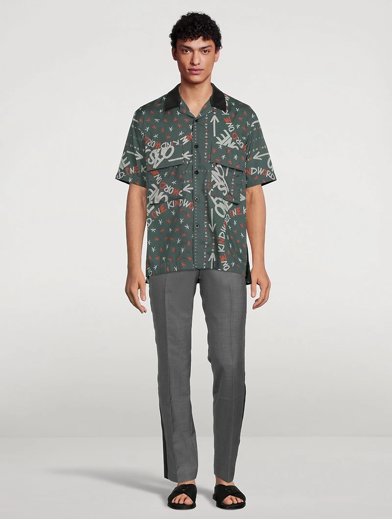 Eric Haze Short-Sleeve Shirt Bandana Print