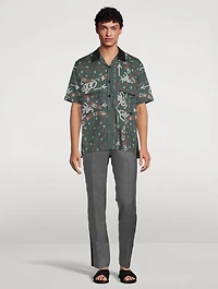 Eric Haze Short-Sleeve Shirt Bandana Print