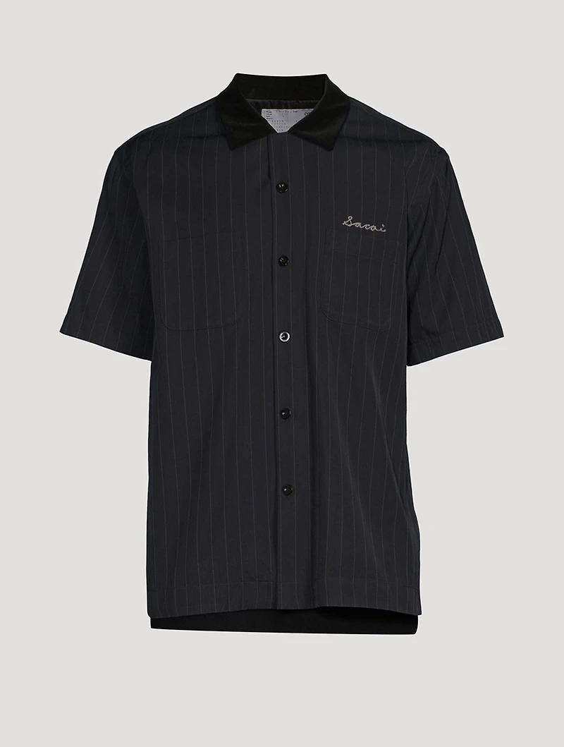 Short-Sleeve Shirt Striped Print