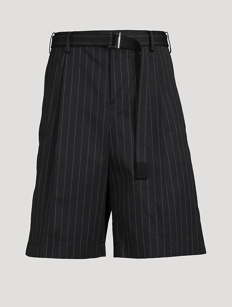 Cotton Shorts Chalk Striped Print