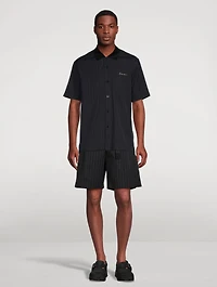 Cotton Shorts Chalk Striped Print
