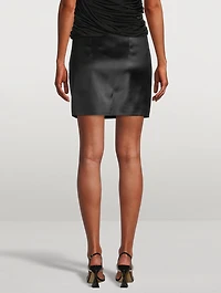 Galway Satin Mini Skirt