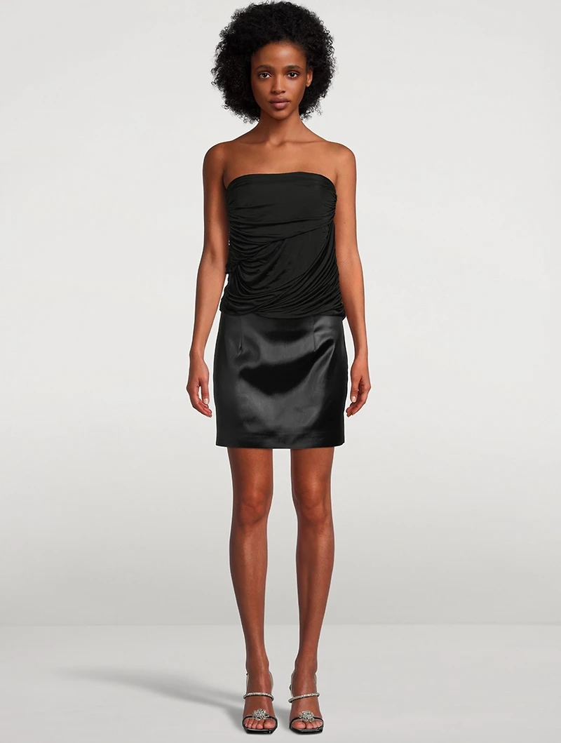 Galway Satin Mini Skirt