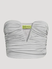 Sesis Ruched Strapless Top