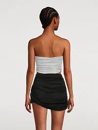 Sesis Ruched Strapless Top