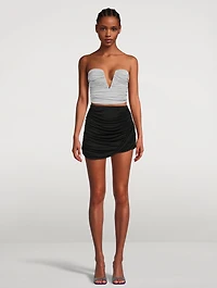 Sesis Ruched Strapless Top