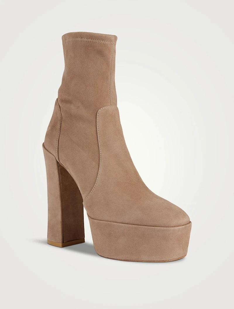 Skyhigh Suede Platform Sock Boots