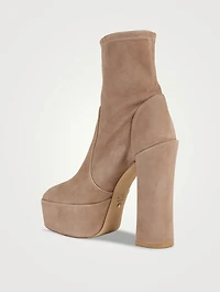 Skyhigh Suede Platform Sock Boots