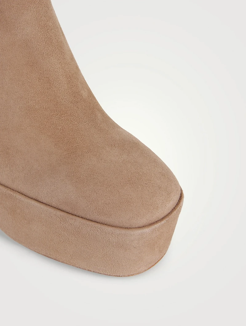 Skyhigh Suede Platform Sock Boots