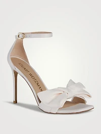 Nudistcurve Loveknot Satin Sandals