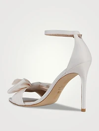 Nudistcurve Loveknot Satin Sandals