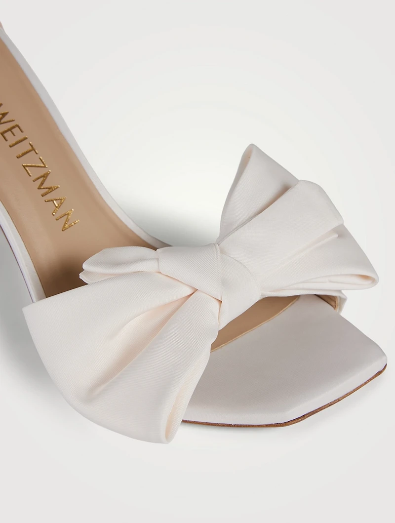 Nudistcurve Loveknot Satin Sandals