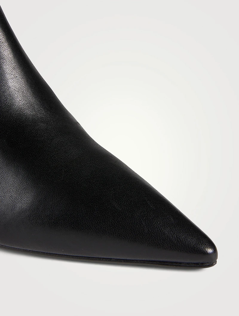 Stuart 85 Leather Wedge Sock Boots