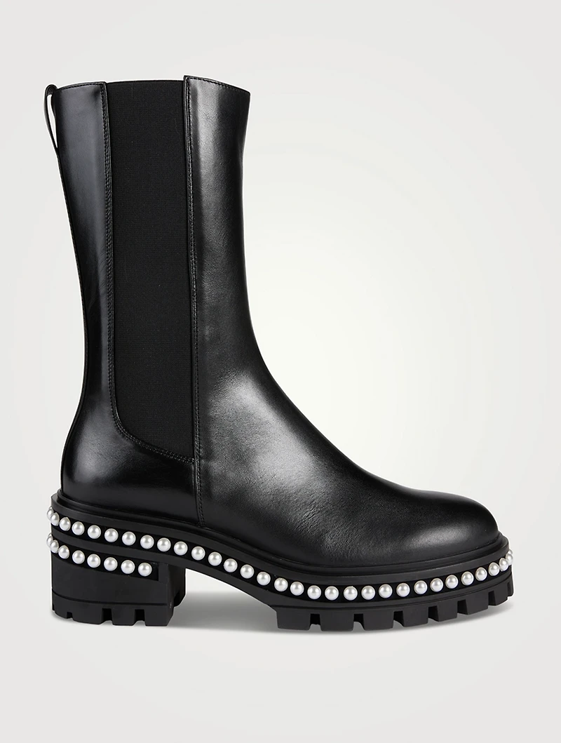 Soho Pearl Leather Chelsea Boots