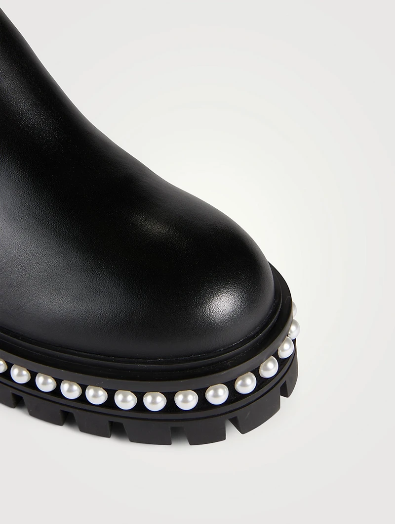 Soho Pearl Leather Chelsea Boots