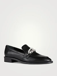 Pearldrop Leather Loafers