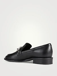 Pearldrop Leather Loafers
