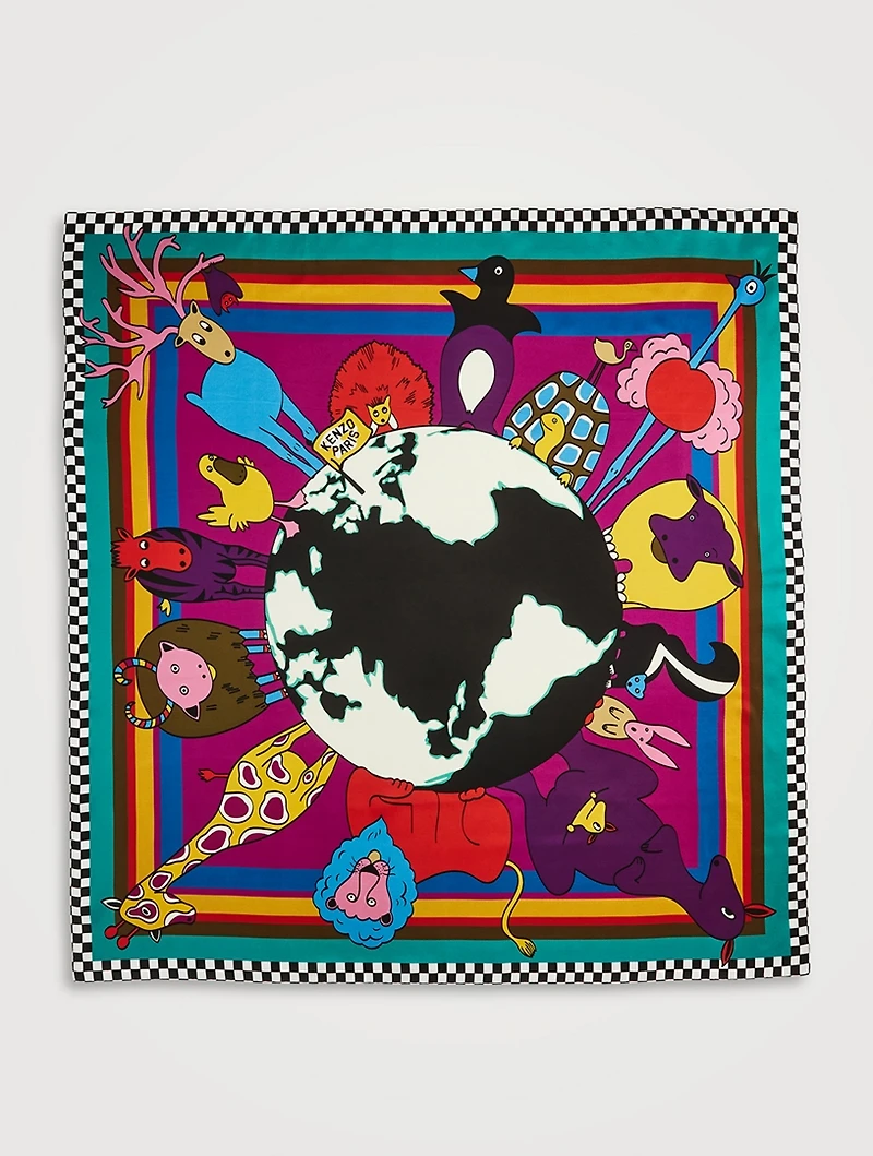 Silk Animal Scarf